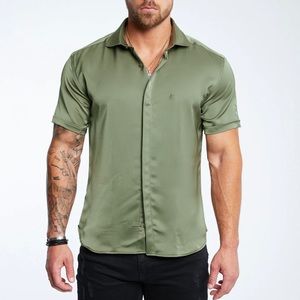 Legend London - Satin Shirt (Khaki) NWT